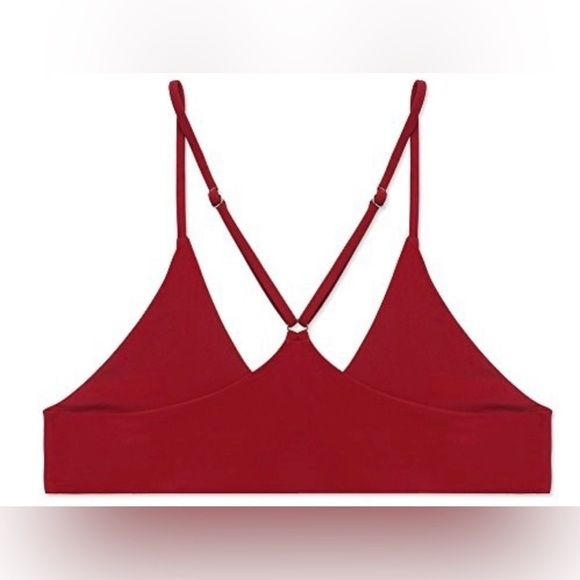 Stripsky Strappy Racerback Swimsuit Top - Size M - Red Wine​​​​ - Picture 2 of 8